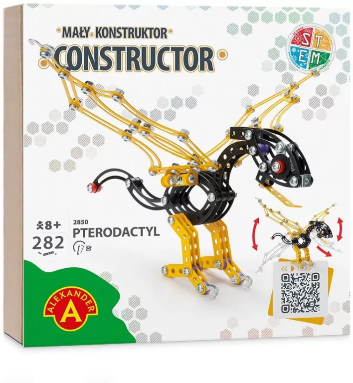 Mały Konstruktor. Dinozaur Pterodactyl - tantis.pl