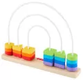Fisher-Price Tęcza Drewniane koraliki Kształty - tantis.pl