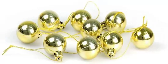 Bombki mini złote