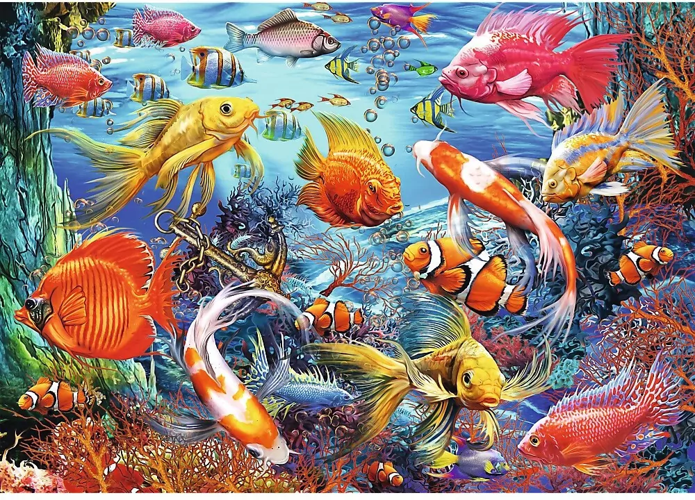 Puzzle 1060. Hidden Shapes. Podwodne życie - tantis.pl