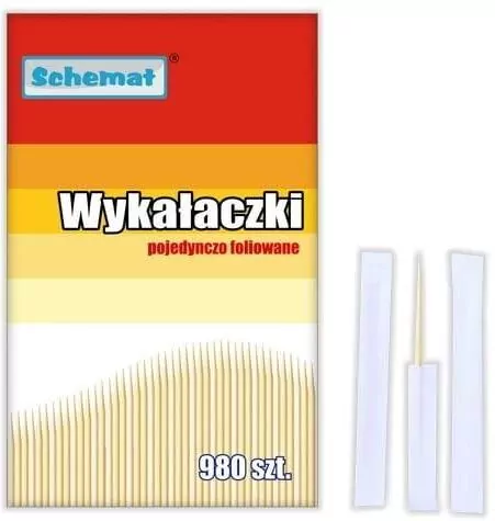 Wykałaczki pojedynczo pakowane 980szt - tantis.pl