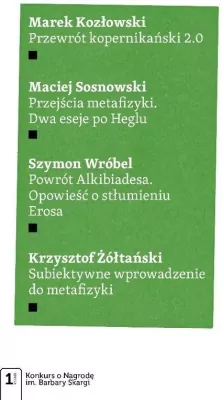 Cztery eseje metafizyczne