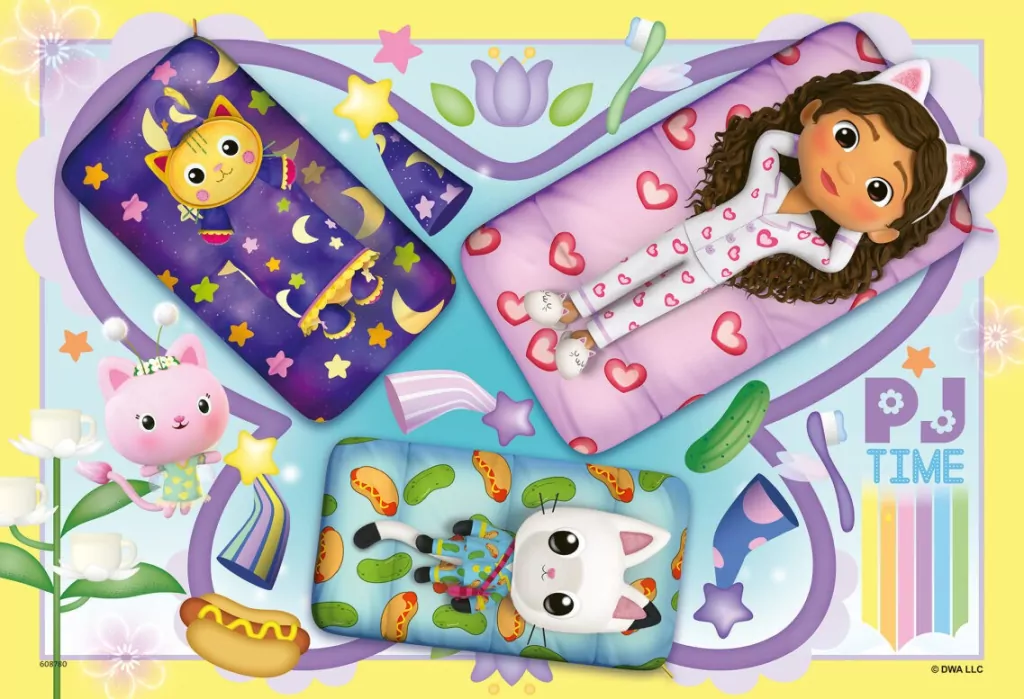 Ravensburger. Puzzle 2x12. Koci Domek Gabi - tantis.pl