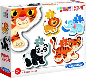 Clementoni. Moje pierwsze puzzle. Wild animals - tantis.pl