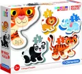 Clementoni. Moje pierwsze puzzle. Wild animals - tantis.pl