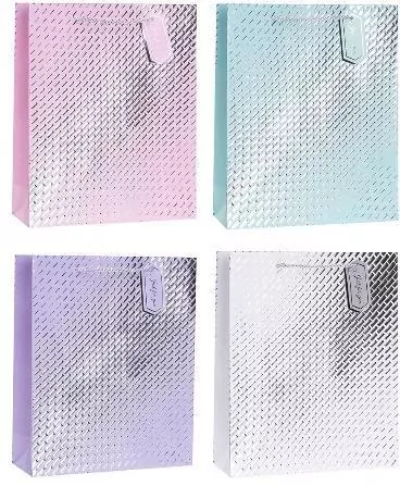 Torebka ozdobna 26x32x10cm hot-stamp mix ROZETTE - tantis.pl