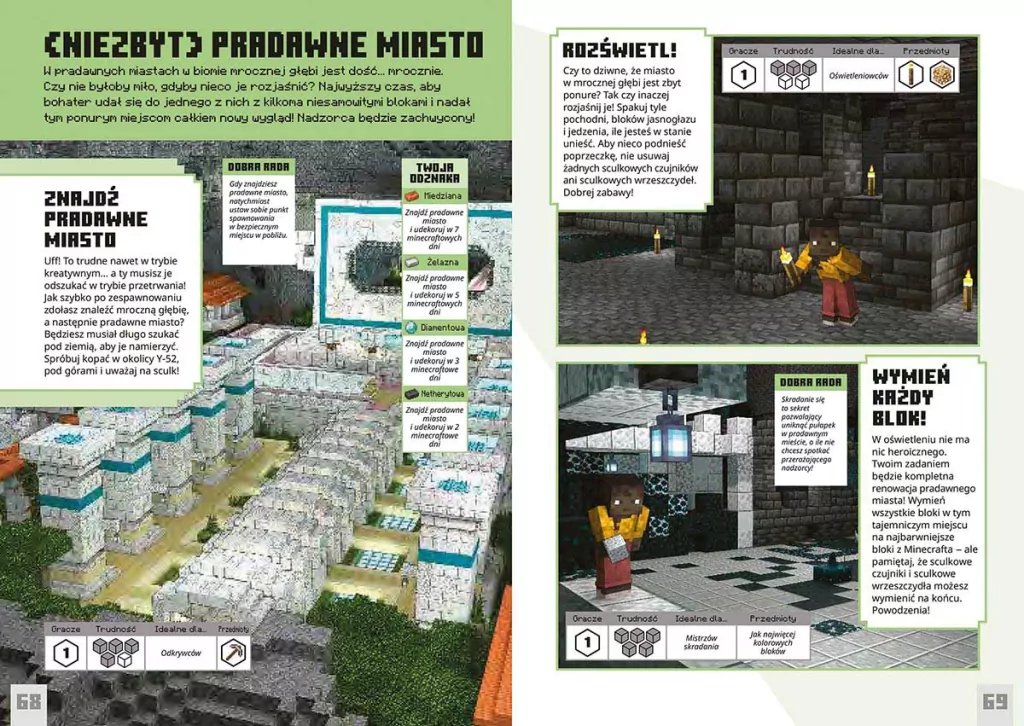 Minecraft. Wyzwanie przetrwanie. Zostań bohaterem - tantis.pl