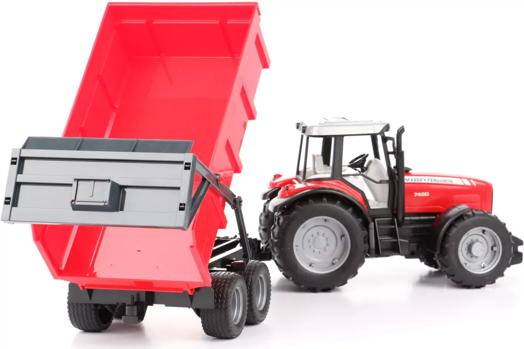 Traktor Massey Ferguson 7480 z przyczepą wywrotką - tantis.pl
