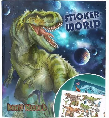 Zestaw kreatywny z naklejkami Dino World 13208A - tantis.pl
