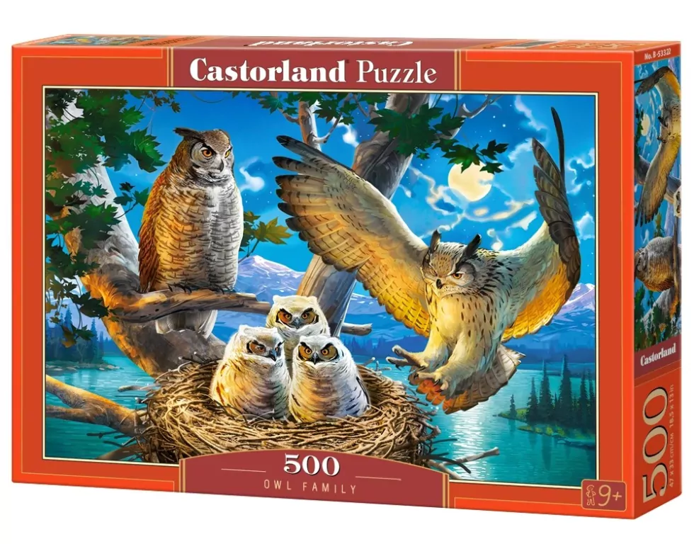 Castor. Puzzle 500. Owl Family - tantis.pl