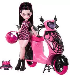 Monster High Wampirystyczny Skuter Lalka Draculaur - tantis.pl