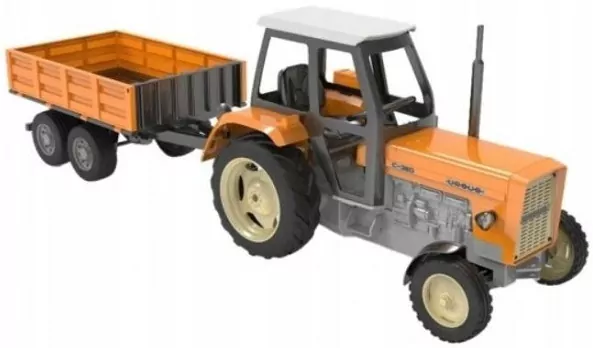Traktor URSUS C-360 żółty manualny z przyczepą Double Eagle - tantis.pl