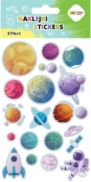 Naklejki Planets 10x20cm HAPPY COLOR - tantis.pl