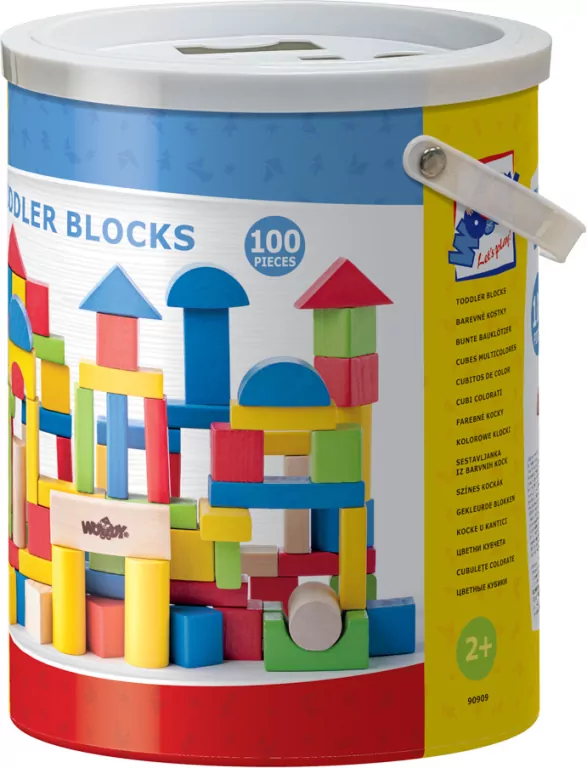 Klocki w wiaderku, 100 elementów - tantis.pl