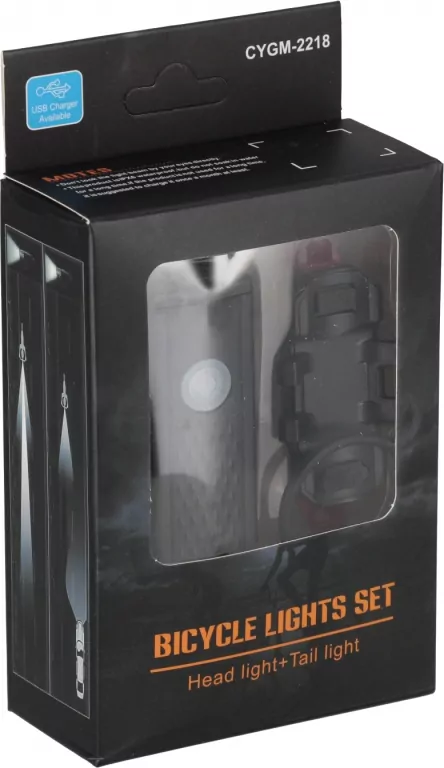 LAMPA ROWEROWA LAD USB TYL/PRZOD 10X16X5 MC W120 - tantis.pl