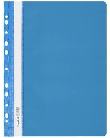 Skoroszyt twardy zawieszany PVC niebieski - tantis.pl
