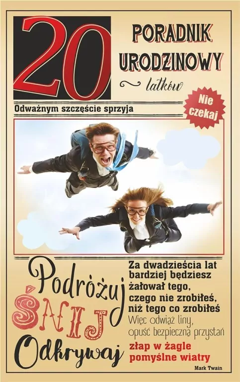 Kartka okolicznościowa. Urodziny 20 - tantis.pl