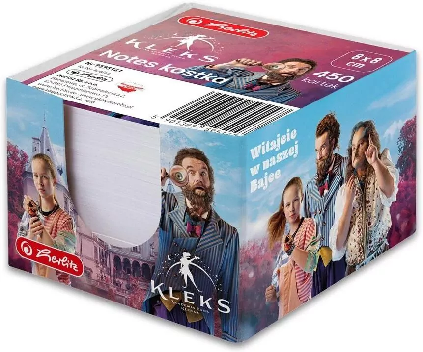 Notes kostka 8x8cm 450K biały - tantis.pl