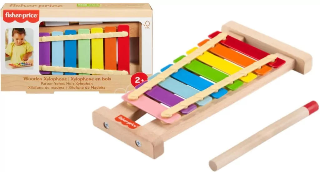 Fisher Price. Drewniane cymbałki - tantis.pl