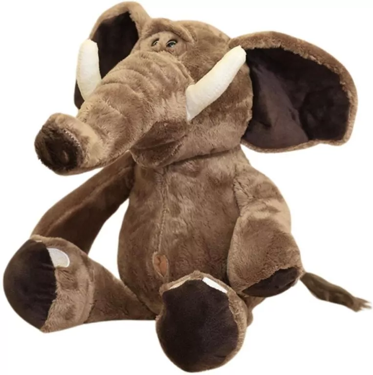 Słoń pluszowy brązowy 22cm - tantis.pl