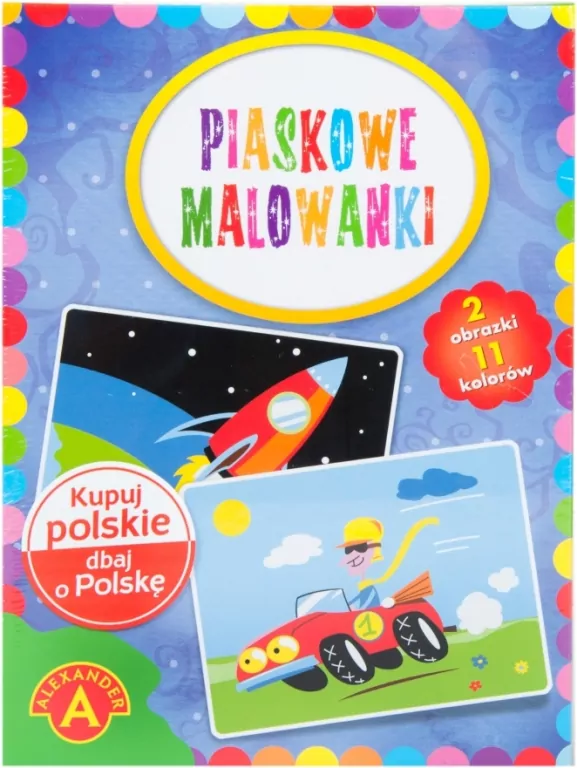 Piaskowe malowanki - Auto i Rakieta - tantis.pl