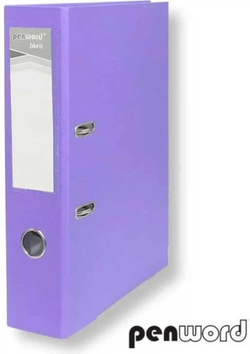 Segregator A4 z okuciem 7,5cm fioletowy - tantis.pl