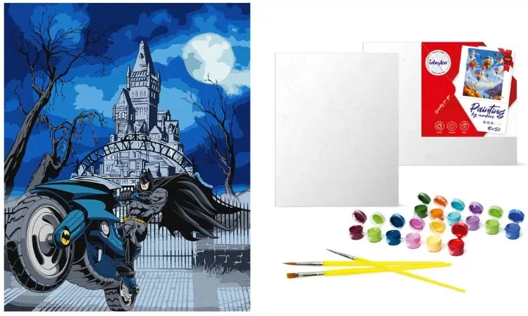 Malowanie po numerach - Batman. Batcycle metal... - tantis.pl
