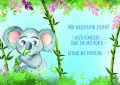 Karnet. Najlepsze życzenia! Koala - tantis.pl