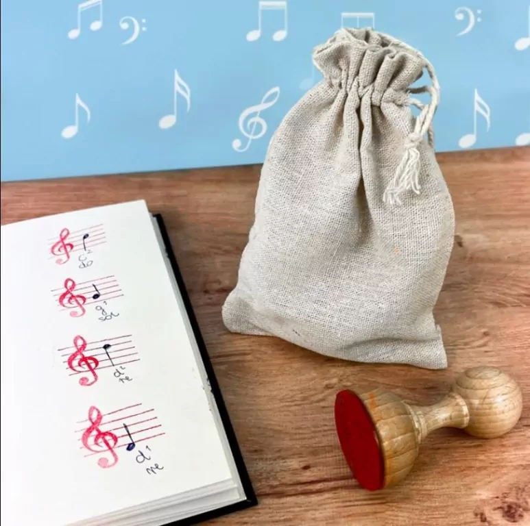 Stempel do nauki nut w kluczu wiolinowym - tantis.pl