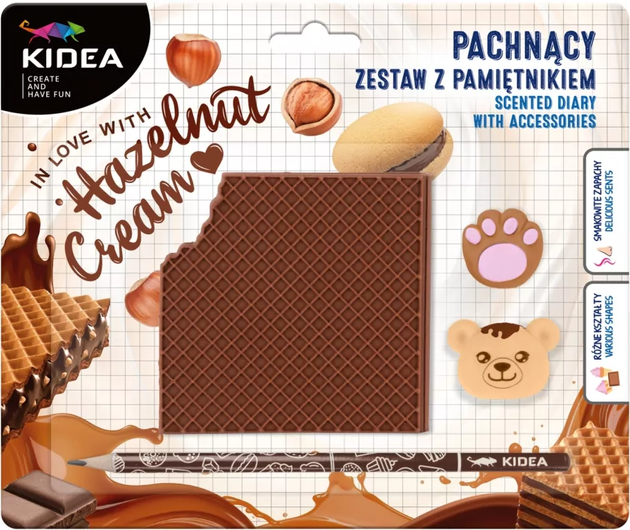 Pamiętnik pachnący z akcesoriami Wafelek - tantis.pl