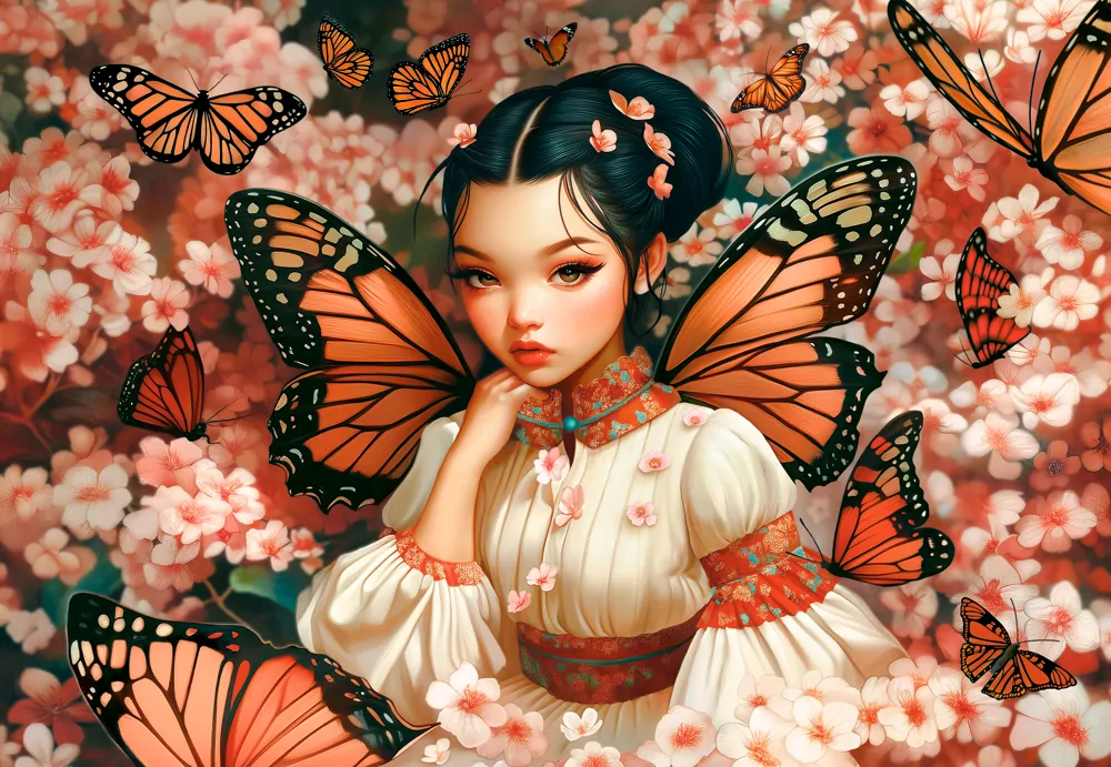 Puzzle 1000 Butterfly Princess CASTOR - tantis.pl