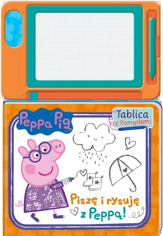 Peppa Pig. Tablica z Pomysłami cz. 1 Pisze i rysuję z Peppą - tantis.pl