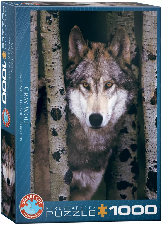 Puzzle 1000. Szary wilk - tantis.pl