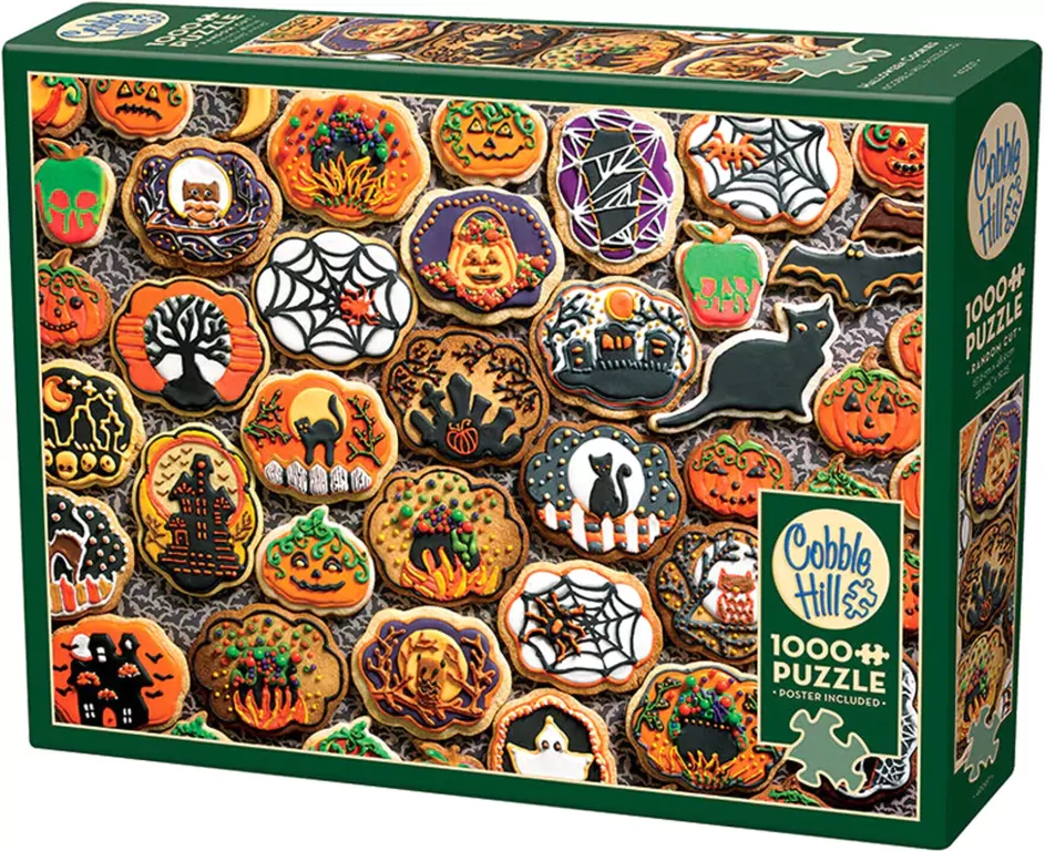 Puzzle 1000 Halloweenowe ciasteczka G3 - tantis.pl