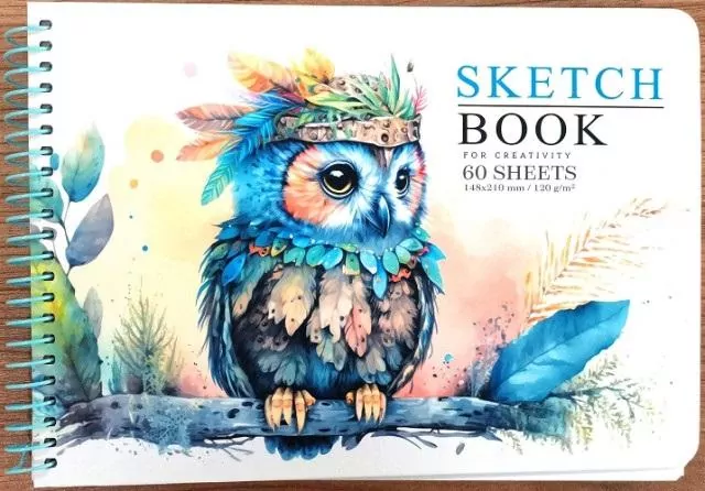 Szkicownik A5/60K gładki Sowa FRESH - tantis.pl