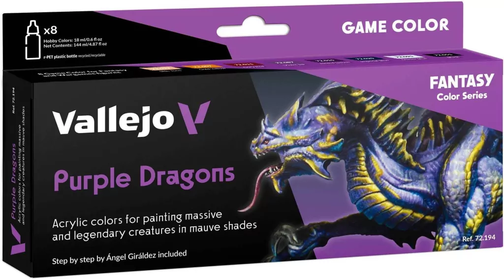 Vallejo: 72.194 - Game Color - Purple Dragons (8 x 18 ml) - tantis.pl