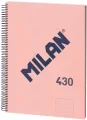 Zeszyt na spirali A4/80K linia 1918 różowy MILAN - tantis.pl