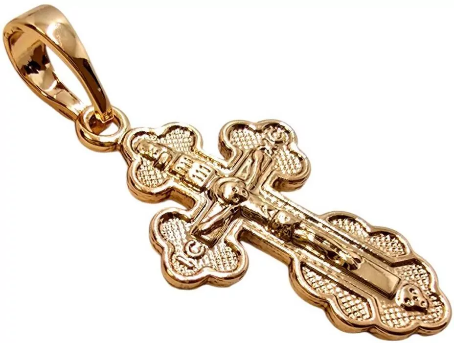Zawieszka Krzyżyk Pozłacany 22x12mm - tantis.pl