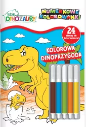 Lubię dinozaury. Kolorowa Dinoprzygoda. Numerkowe kolorowanki cz. 3