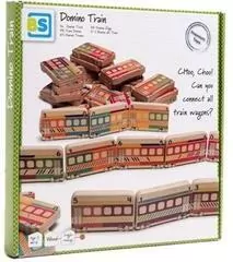BS toys drewniany pociąg domino - tantis.pl