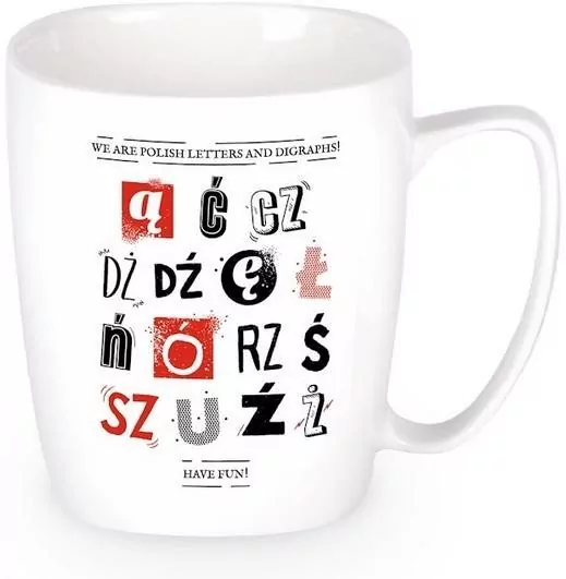 Kubek. Polskie literki / polish letters - tantis.pl