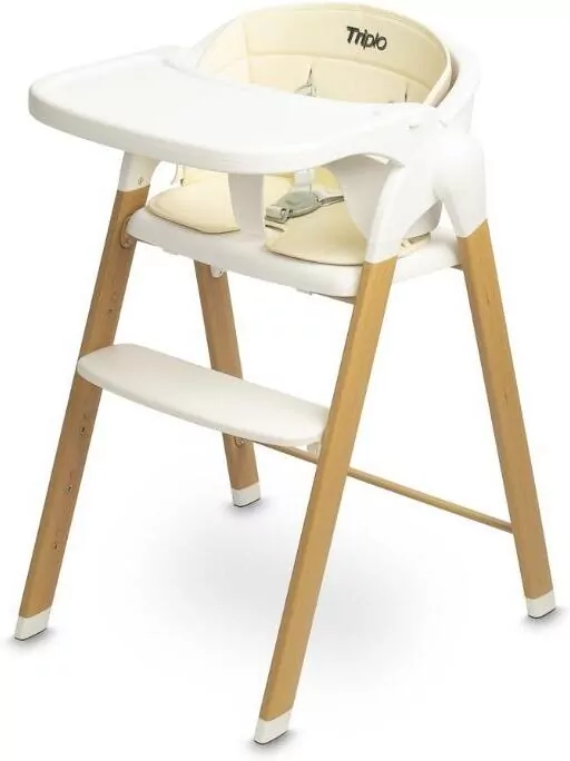 Caretero Krzesełko do karmienia Triplo beige - tantis.pl