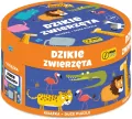 Dzikie zwierzęta książka z puzzlami w pudełku - tantis.pl