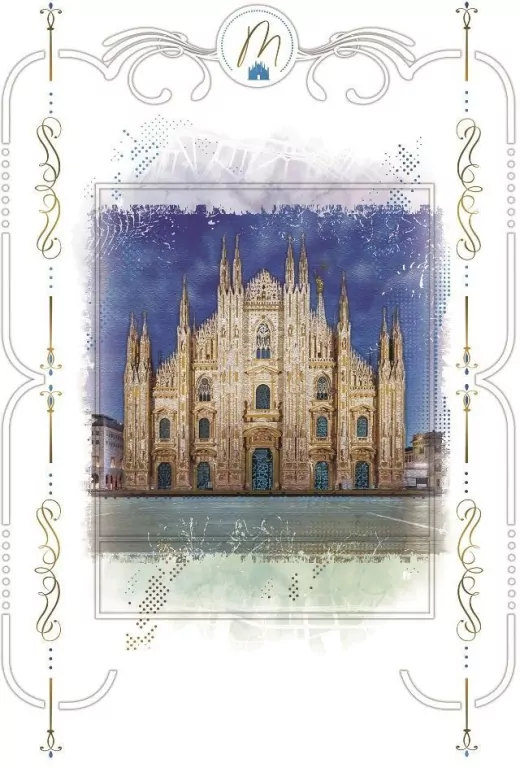 Karnet 12x18cm + koperta Katedra Duomo Mediolan - tantis.pl