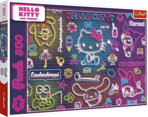 Puzzle 500 Neon Hello Kitty TREFL