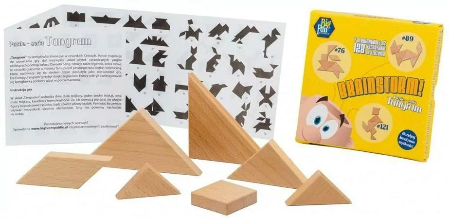 Puzzle drewniane - seria Tangram. 190147 - tantis.pl