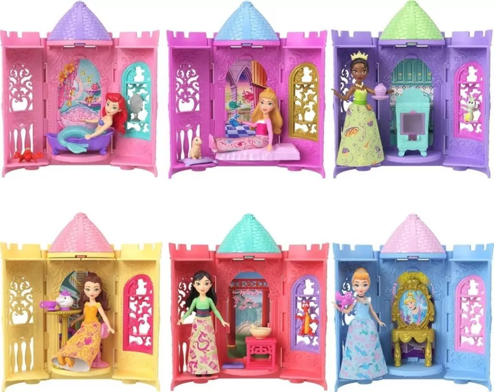 Disney Princess Wieża niespodzianka z lalką mix - tantis.pl