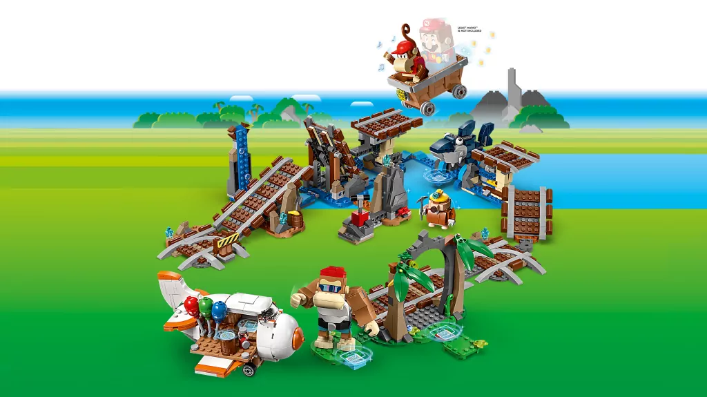 LEGO® Super Mario. Przejażdżka wagonikiem Diddy Konga — zestaw rozszerzający. 71425 - tantis.pl