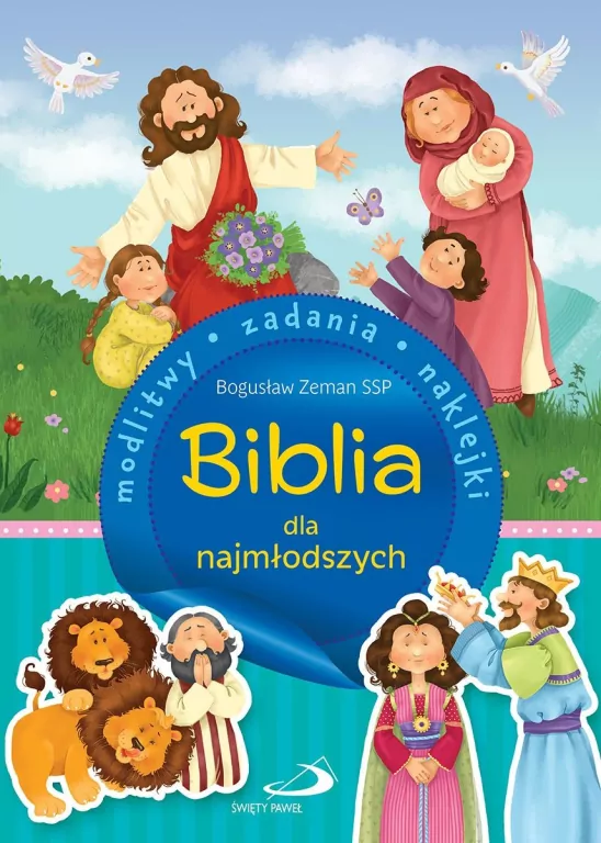 Biblia dla najmłodszych. Modlitwy, zadania, naklejki - tantis.pl