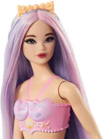Barbie Lalka Syrenka Fioletowy ogon - tantis.pl